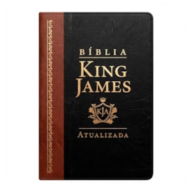 Bíblia King James Atualizada Slim | KJA | Letra Normal | Preta e Marrom