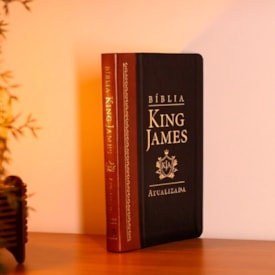 Segunda imagem do produto Bíblia King James Atualizada Slim | KJA | Letra Normal | Preta e Marrom