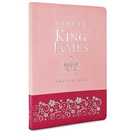 Bíblia King James Atualizada Slim | KJA | Rosa Claro e Pink