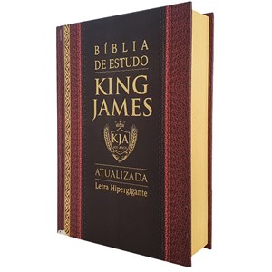 Bíblia King James de Estudo Atualizada | KJA | Letra Grande | Capa Dura Clássica