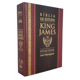Bíblia King James de Estudo Atualizada | KJA | Letra Hipergigante | Capa Dura Clássica
