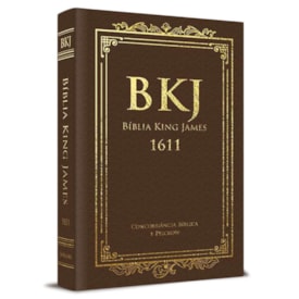 Bíblia King James Fiel 1611 | BKJ | Letra Normal | Luxo Marrom Concordância e Pilcrows