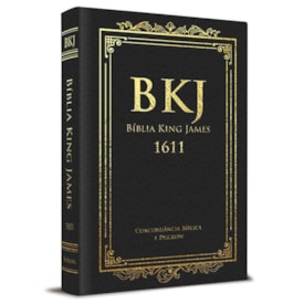 Bíblia King James Fiel 1611 | BKJ | Letra Normal | Luxo Preta Concordância e Pilcrows