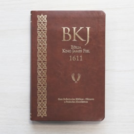 Segunda imagem do produto Bíblia King James Fiel 1611 | Concordância e Pilcrows | Capa Luxo Marrom
