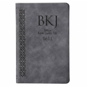 Bíblia King James Fiel 1611 | Slim Ultrafina | Luxo Premium Cinza