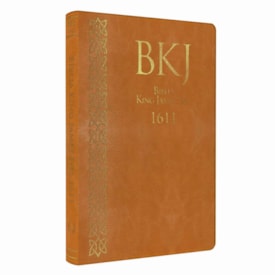 Bíblia King James Fiel 1611 | Ultrafina Slim | Capa  Castanha