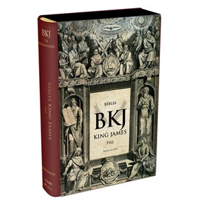 Bíblia King James Fiel | Letra Grande | Capa Luxo  Vinho