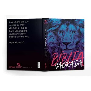 Bíblia Leão Azul | NAA Letra Normal | Capa Dura