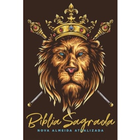 Bíblia Leão Dourado | NAA Letra Normal | Capa Dura Soft-Touch