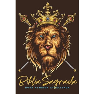 Bíblia Leão Dourado | NAA Letra Normal | Capa Dura Soft-Touch