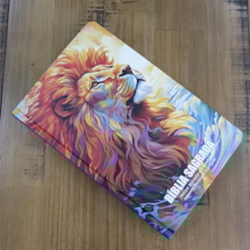 Segunda imagem do produto Bíblia Leão Sunset | ARC | Letra Grande | Capa Dura | Harpa Avivada e Corinhos