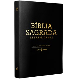 Bíblia Leitura Perfeita NVI | Letra Gigante | Capa Couro Soft Preta