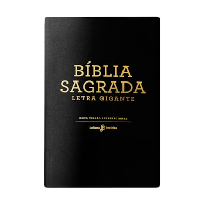 Segunda imagem do produto Bíblia Leitura Perfeita NVI | Letra Gigante | Capa Couro Soft Preta