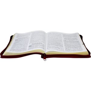 Bíblia Letra Gigante com Harpa Cristã | ARC | Vinho / Zíper | c/ Índice