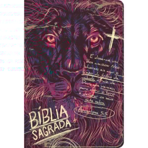 Bíblia Lion Chalk | ACF | Letra Grande | Capa Dura Soft Touch