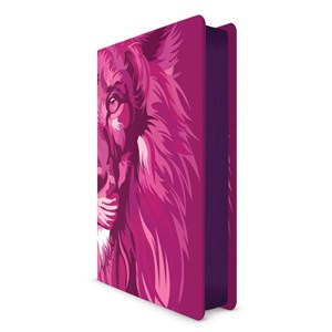 Bíblia Lion Color | NVT | Letra Normal  | Capa Dura Pink