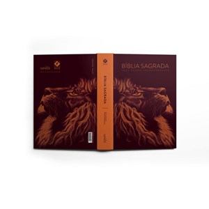 Bíblia Lion Head Cobre | NVT Letra Grande | Capa Dura Leão