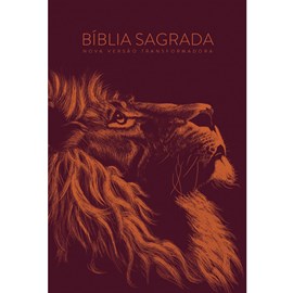 Bíblia Lion Head Cobre | NVT Letra Grande | Capa Dura Leão