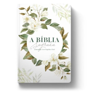 Segunda imagem do produto Bíblia Magnólia Branca | ACF | Letra Grande | Capa Dura Soft Touch