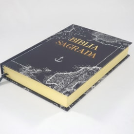 Segunda imagem do produto Bíblia Mapa Mundi | NAA | Capa Dura Preta