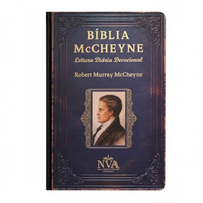 Bíblia McCheyne | NVA | Leitura Diária Devocional | Full Collor | Capa Dura Vintage Azul