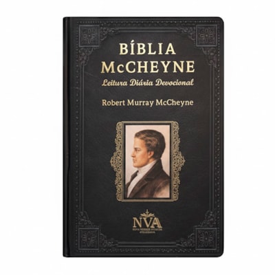Bíblia McCheyne | NVA | Leitura Diária Devocional | Full Collor | Capa Dura Vintage Preta