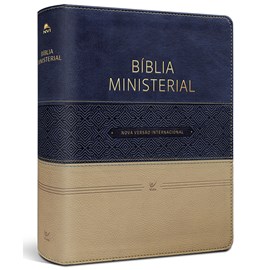 Bíblia Ministerial | NVI Letra Normal | Capa Azul e Bege