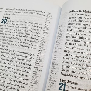 Bíblia Ministerial | NVI Letra Normal | Capa Azul e Bege C/ Índice