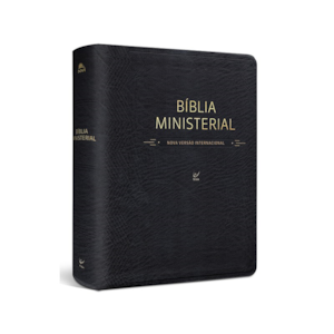 Segunda imagem do produto Bíblia Ministerial | NVI Letra Normal | Capa PU Preta