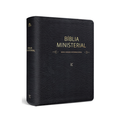 Segunda imagem do produto Bíblia Ministerial | NVI Letra Normal | Capa PU Preta