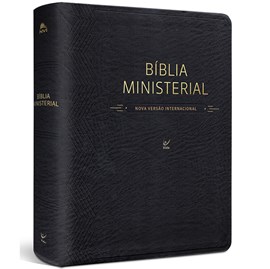 Bíblia Ministerial | NVI Letra Normal | Capa PU Preta