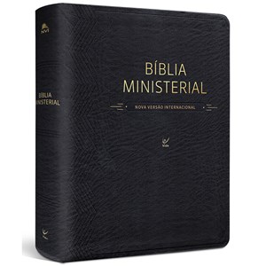 Bíblia Ministerial | NVI Letra Normal | Capa PU Preta C/ Índice