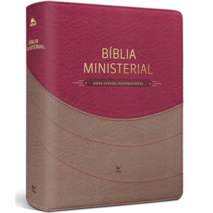 Bíblia Ministerial | NVI Letra Normal | Marrom Claro e Vermelho
