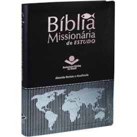 Bíblia Missionária de Estudo | ARA | Letra Normal | Capa Azul Escuro