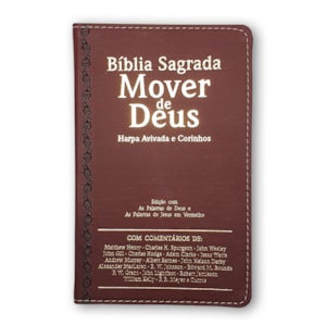 Bíblia Mover de Deus | ARC | Letra Grande | Harpa Avivada e Corinhos | Capa PU Bordo