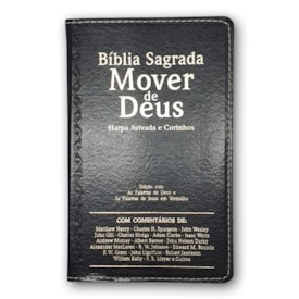 Bíblia Mover de Deus | ARC | Letra Grande | Harpa Avivada e Corinhos | Capa PU Preta
