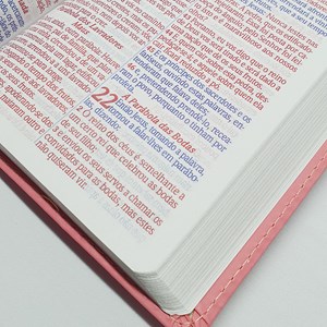 Bíblia Mover de Deus | ARC | Letra Grande | Harpa Avivada e Corinhos | Capa PU Rosa