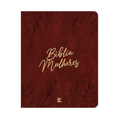 Bíblia Mulheres Folhas | Viviane Martinello | NVT | Espaço Para Anotações | Capa Luxo Vinho
