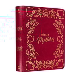 Bíblia Mulheres Frame e Floral | Viviane Martinello | NVT | Espaço Para Anotações | Capa Luxo Rosa