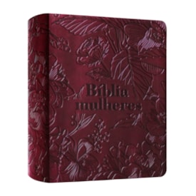 Bíblia Mulheres | Viviane Martinello | NVT | Espaço Para Anotações | Capa Luxo Vinho Floral