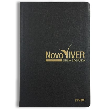 Bíblia Novo Viver | NVI | Letra Normal | Capa Semi-Luxo Preta