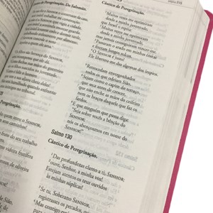 Bíblia Novo Viver | NVI | Letra Normal | Capa Semi-Luxo Rosa