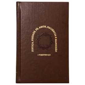 Segunda imagem do produto Bíblia NVI |  Letras de Jesus em Vermelho | Couro-Soft Sobre Capa Dura Marrom | Timóteo