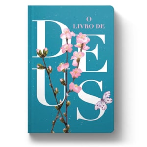 Segunda imagem do produto Bíblia O Livro de Deus Floral Azul | NVT | Letra Normal | Capa Dura