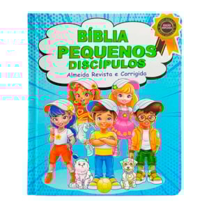 Bíblia Pequenos Discípulos | ARC | Letra Grande | Capa Dura Azul | Edição Ampliada