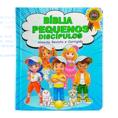 Bíblia Pequenos Discípulos | ARC | Letra Grande | Capa Dura Azul | Edição Ampliada