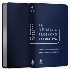 Segunda imagem do produto Bíblia Pregação Expositiva | ARA | Letra Normal | PU luxo azul | Hernandes Dias Lopes