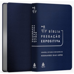 Segunda imagem do produto Bíblia Pregação Expositiva | ARA | Letra Normal | PU luxo azul | Hernandes Dias Lopes