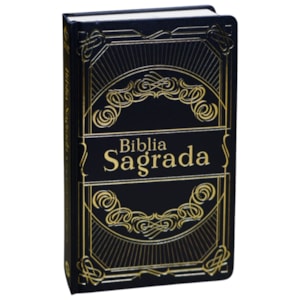 Bíblia Preta e Dourada | NVT | Letra Normal | Capa Dura Luxo