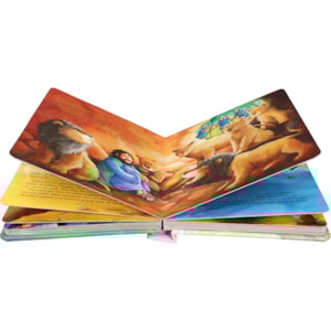 Segunda imagem do produto Bíblia Primeiros Passos Com Jesus | Letra Normal | TNL | Capa Ilustrada Alça Rosa